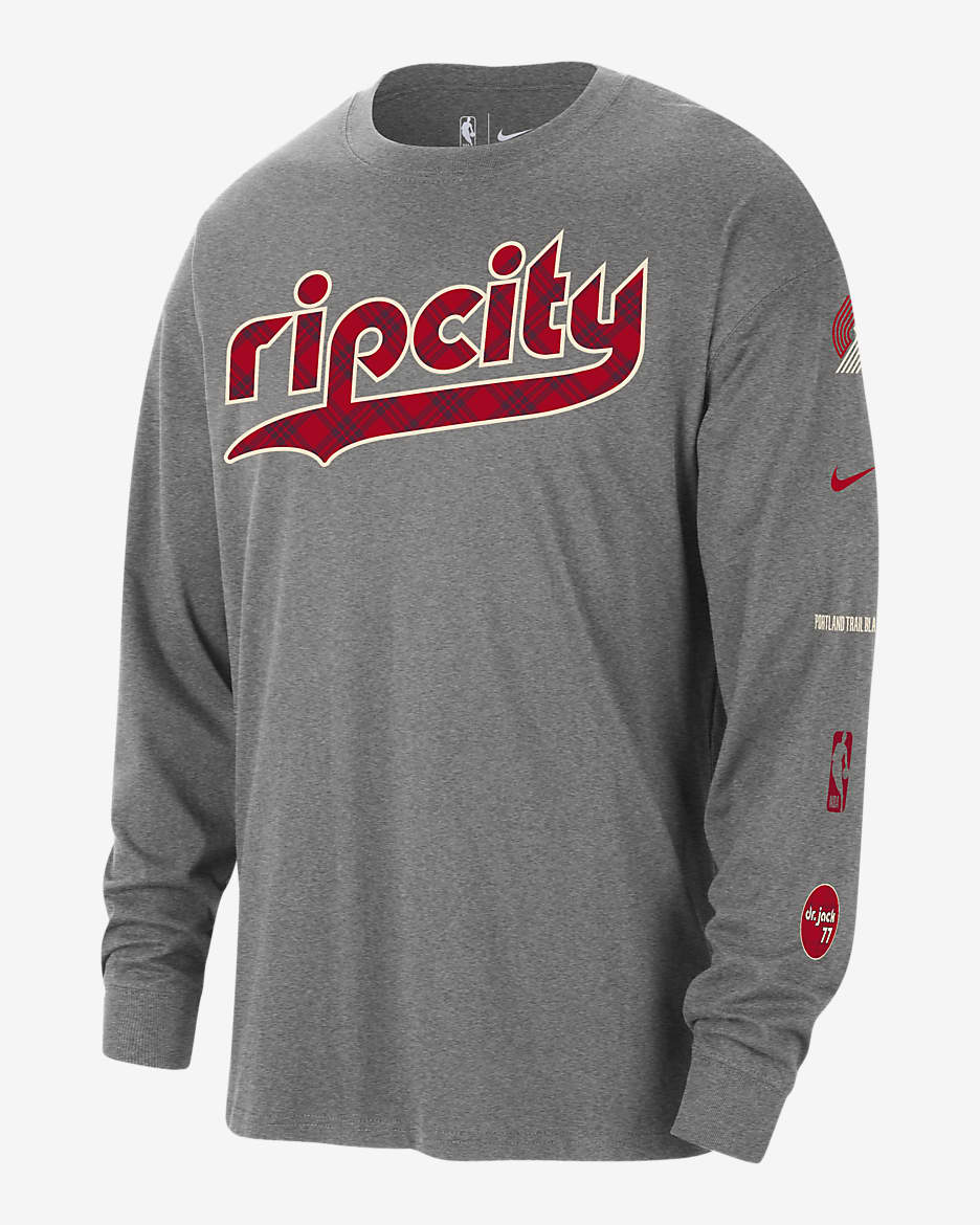 Portland trail blazers long sleeve shirt online